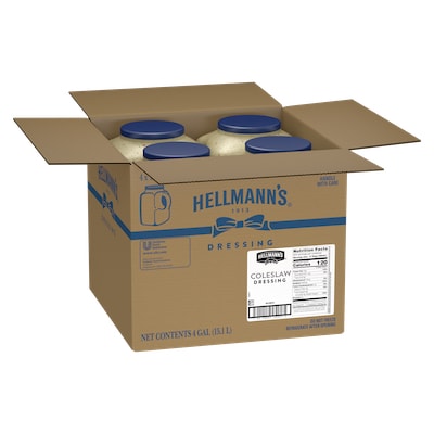 Hellmann's® Coleslaw Salad Dressing 4 x 1 gal - To your best salads with Hellmann's® Coleslaw Salad Dressing (4 x 1 gal) that looks, performs and tastes like you made it yourself.